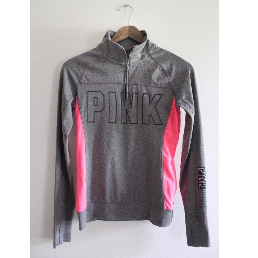 VS PINK 1/2 Zip Casual Pullover XS Preowned